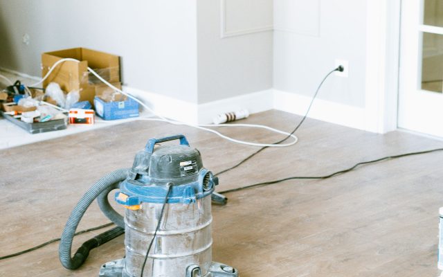 Aspiration des poussières de chantier